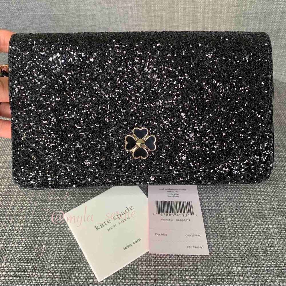 Kate Spade Wristlet Multifunctional Odette Glitter - Picture 6 of 8